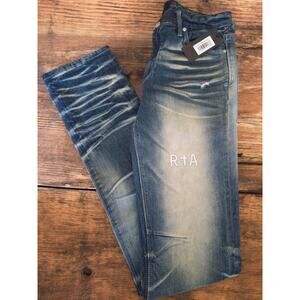 RTA Olivier Skinny Jeans Men’s 31 – Stacked Medium Blue Wash – NWT ($265 Retail)